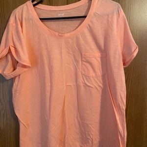 Women’s Scoop Neck Top w/ Rolled Sleeves